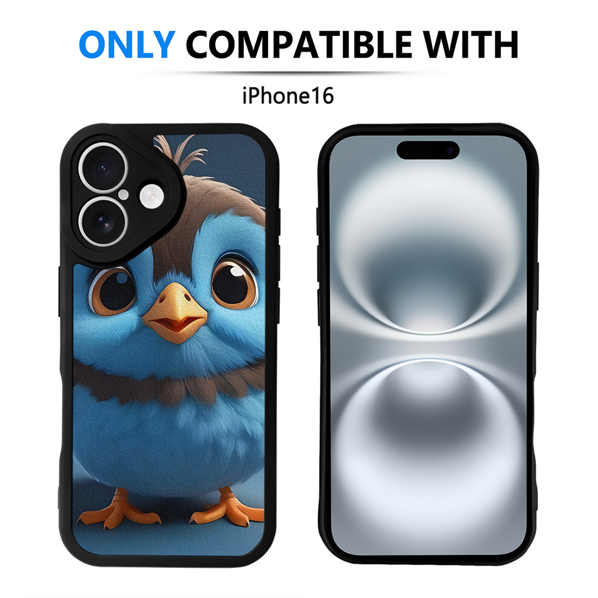 （画像用） Angry Birds アングリーバード 【iPhone 16シリーズ対応】シリコンスマホケース（レザー調） 材質：シリコン